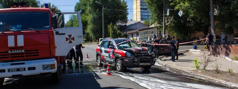 ДТП на Уральской: УАЗ перевернулся из-за столкновения с Hyundai Tucson