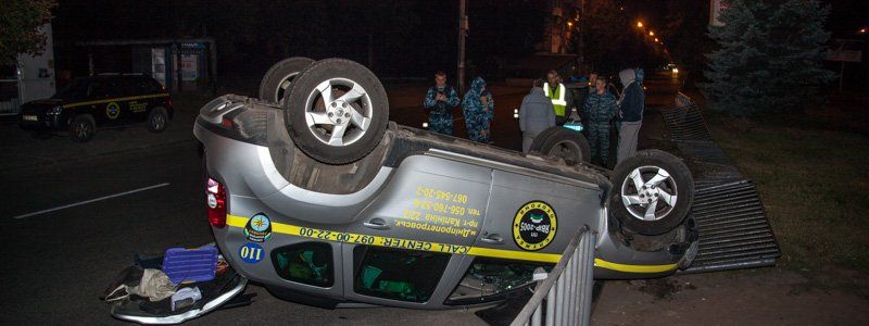 На Александра Поля перевернулся джип охранной службы