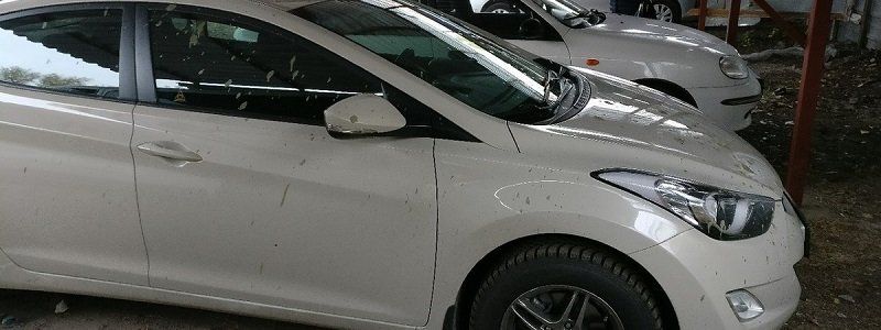 На Красном Камне неизвестные облили автомобили химикатами