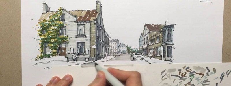 В Днепре стартует открытый конкурс архитектурного скетча