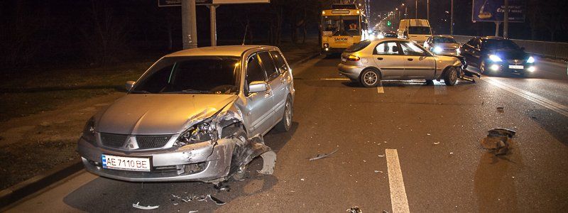 На Победе столкнулись Lanos и Mitsubishi Lancer, в котором находился ребенок
