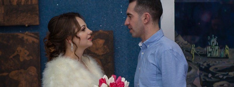 В Днепровском планетарии прошла первая свадебная церемония