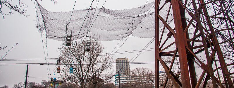 Забытая канатная дорога в Днепре с высоты птичьего полета