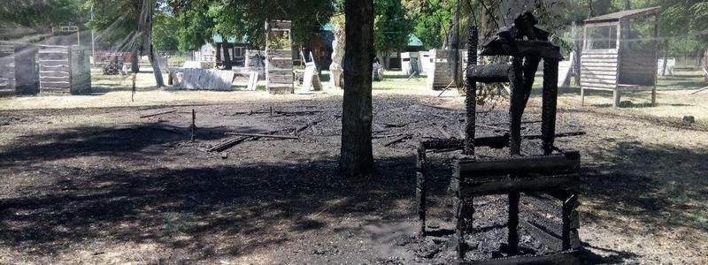В Днепре горел пейнтбольный клуб "Агрессор"