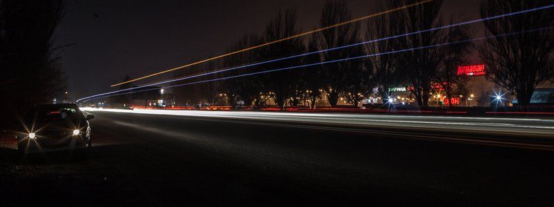 В Днепре на Донецком шоссе из-за плохого освещения участились ДТП