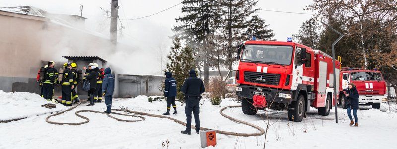 В Днепре в молодежном парке горела сауна