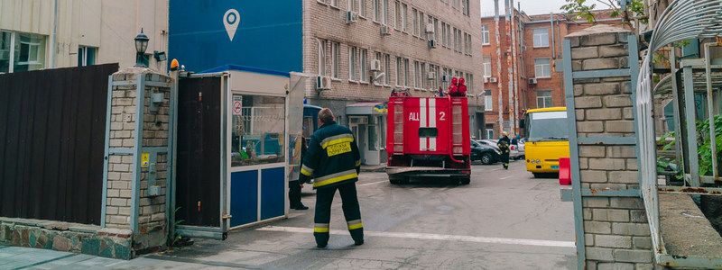 В Днепре горело Управление полиции