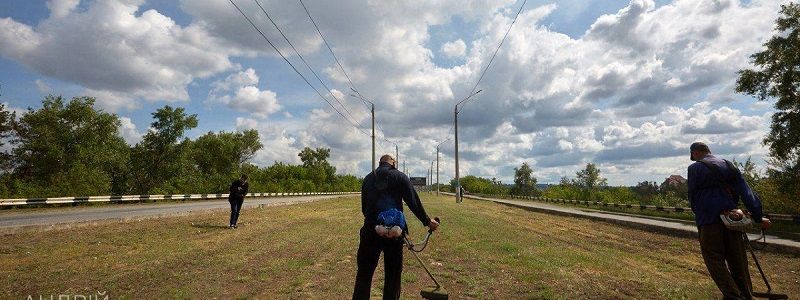 В Каменском начали активно косить траву