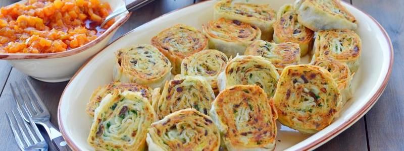 Полезные и вкусные рецепты: как приготовить рулет из лаваша с грибами