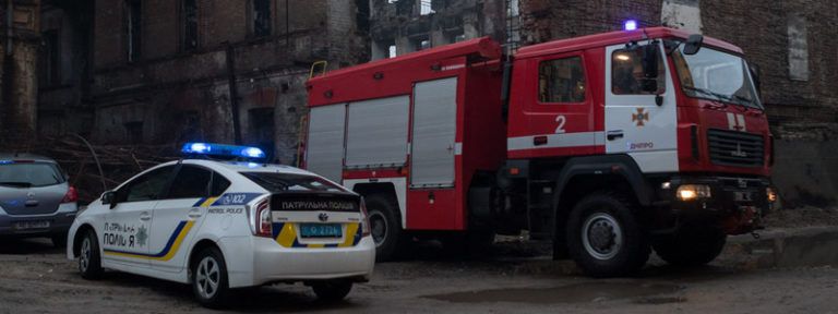 В Днепре на проспекте Богдана Хмельницкого горела научно-производственная фирма