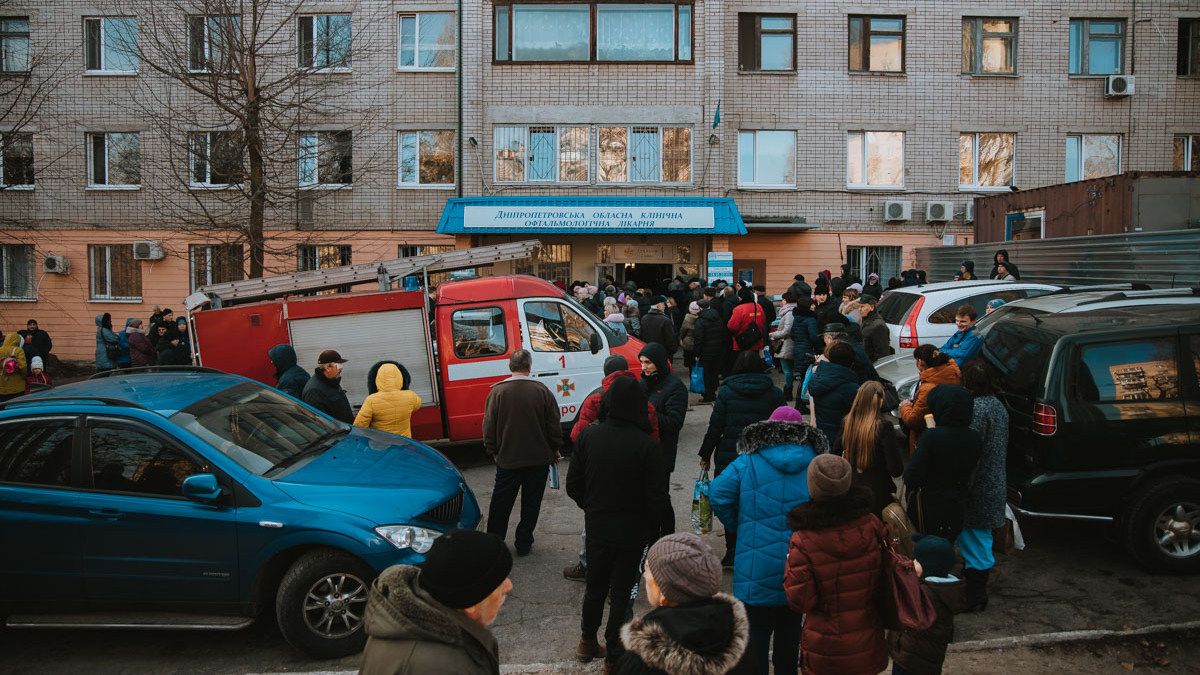 В Днепре из офтальмологической больницы эвакуировали пациентов