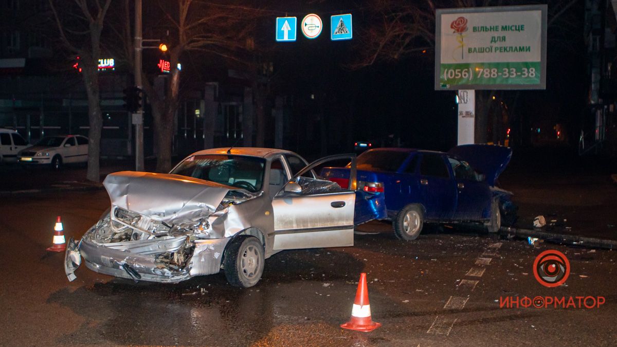 В Днепре на Владимира Великого столкнулись Lanos и Lada