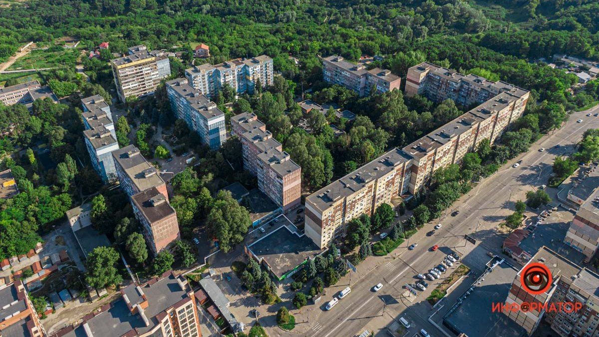 Как выглядит жилмассив Сокол с высоты в летний день