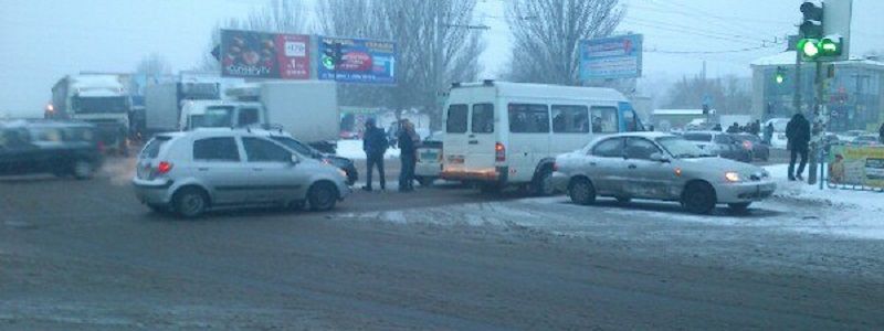 ДТП на Березинке: образовалась пробка (ФОТО)