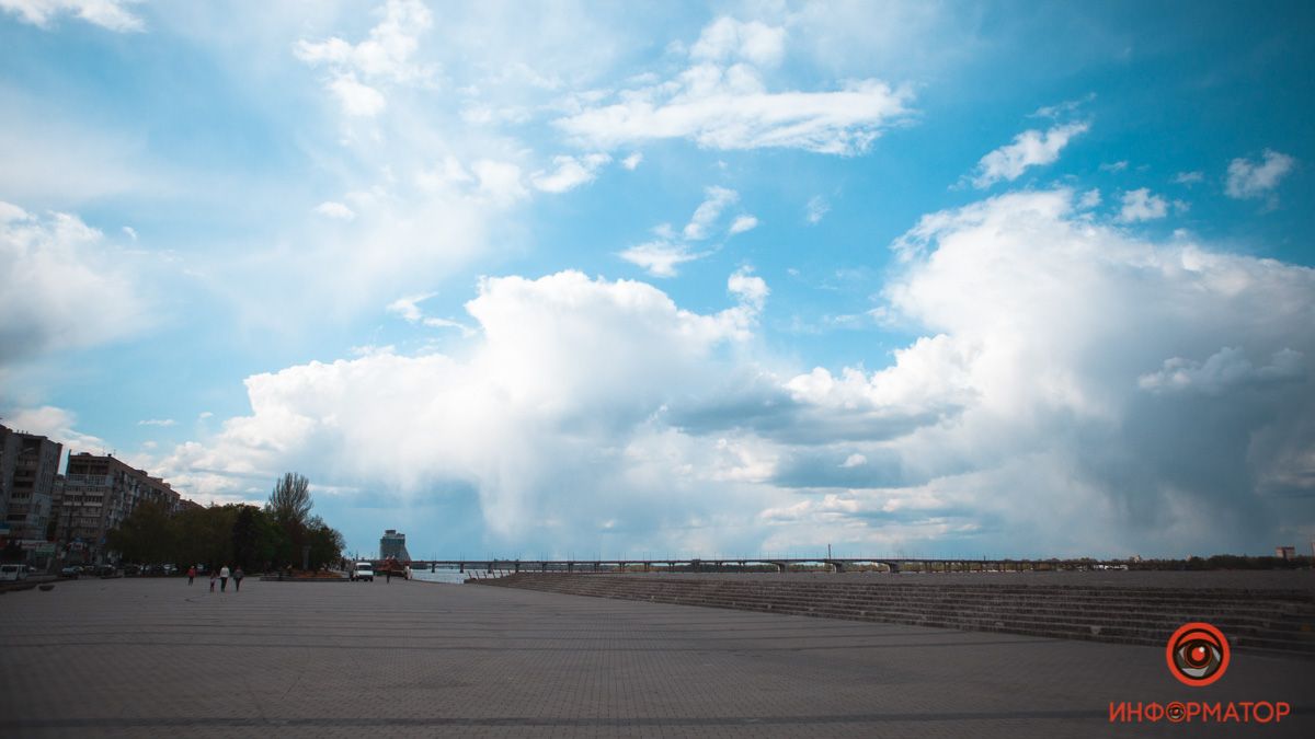 Переменная облачность и небольшой дождь: какой будет погода в Днепре на следующей неделю