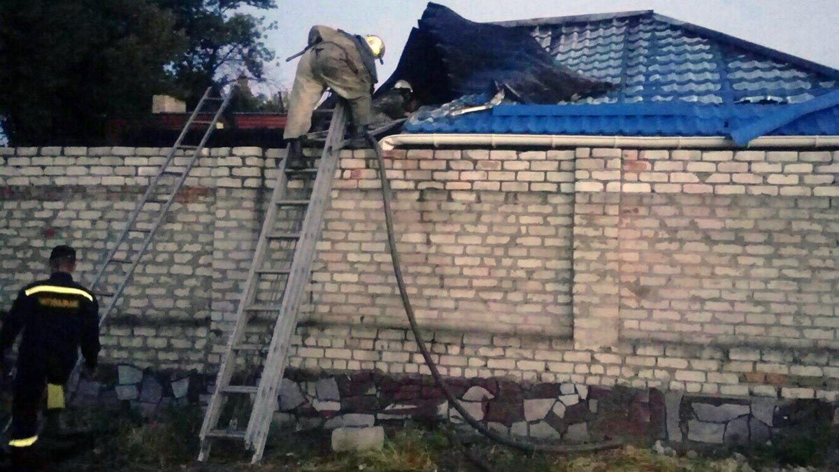 В Днепропетровской области сгорела баня