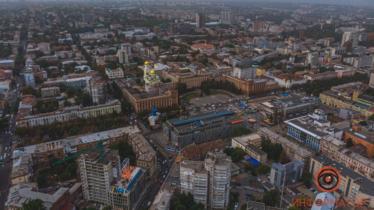 Пасмурный Днепр: как выглядит город сентябрьским утром