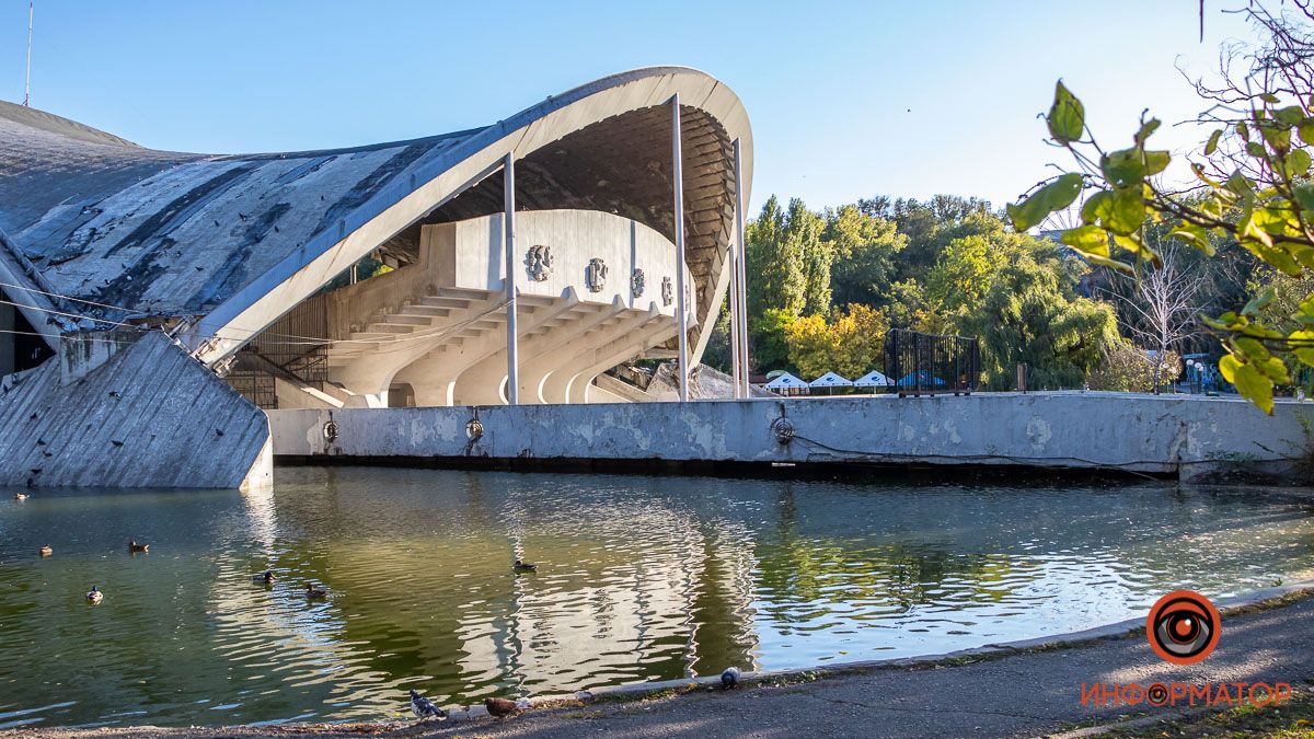 В Днепре в парке имени Глобы в озере поднялась вода