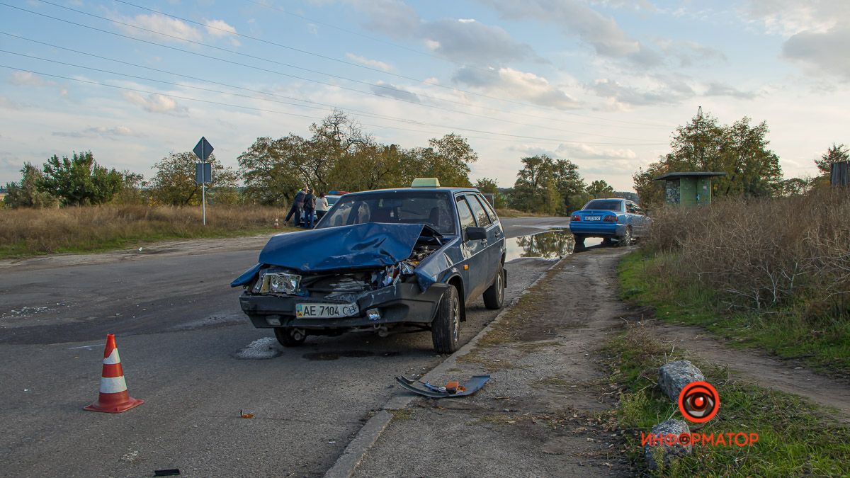 В Днепре на Илларионовской столкнулись Mitsubishi и ВАЗ
