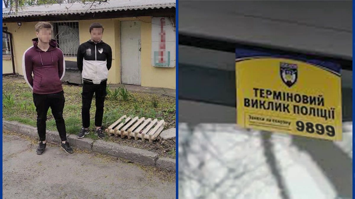 В Днепре двое парней пытались украсть батареи с территории школы