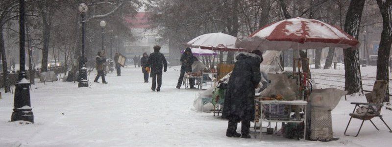 В Днепре выпал сильный снег: как выглядит город сейчас (ФОТО)