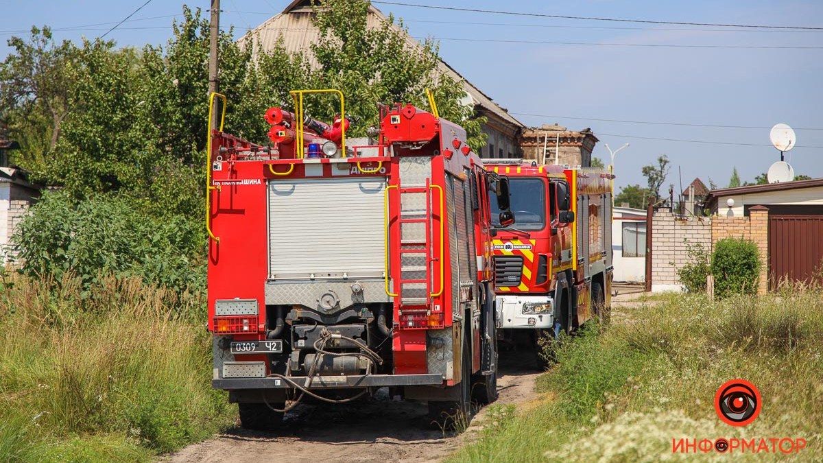 В Днепре в АНД районе горел частный дом