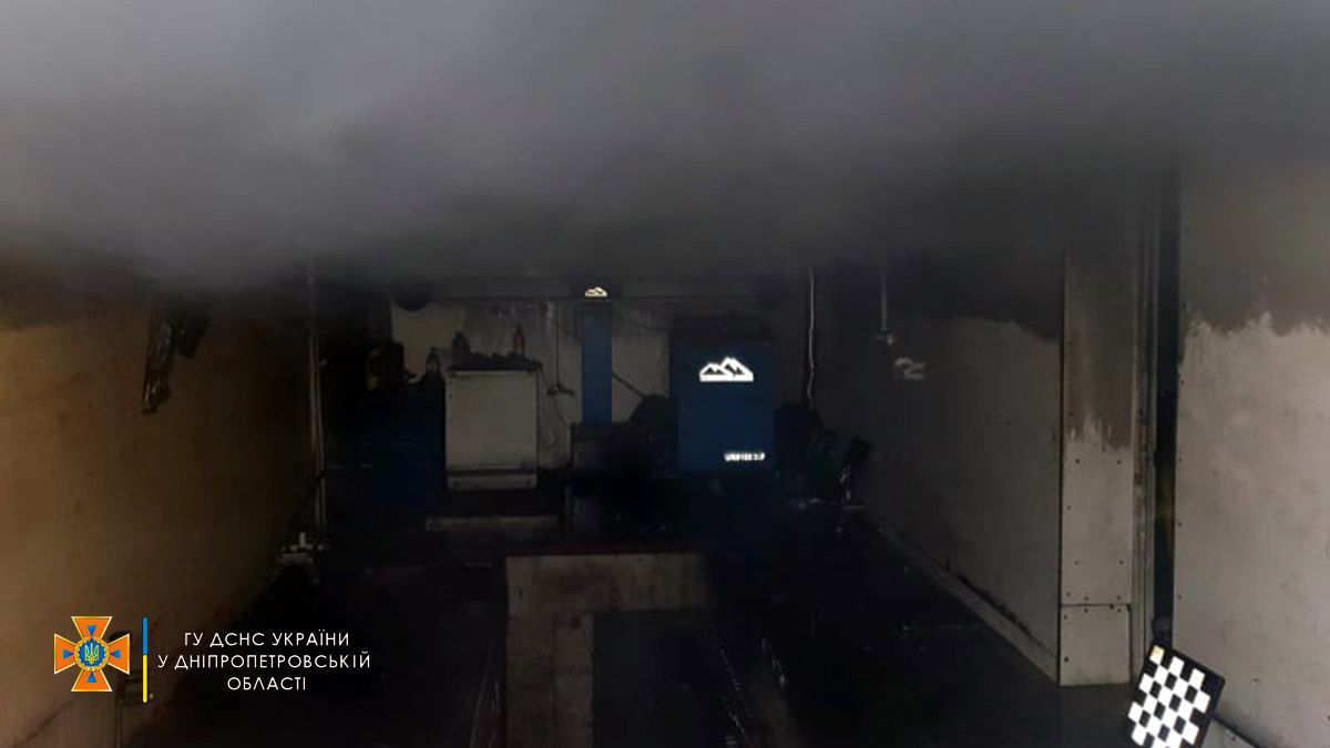 В Днепре на улице Шинной горел гараж