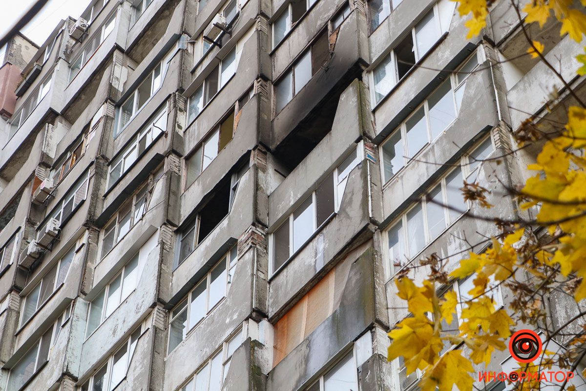 В Днепре на Гагарина горела квартира на 10 этаже