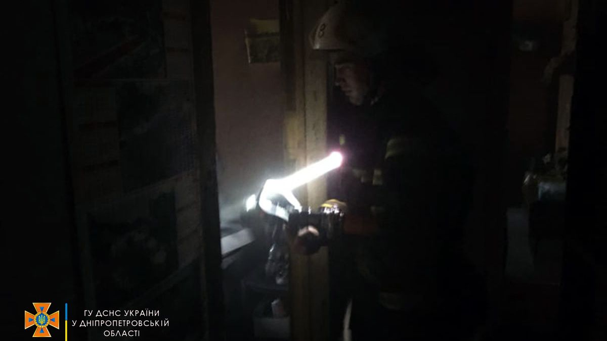 В Каменском во время пожара в квартире погиб мужчина