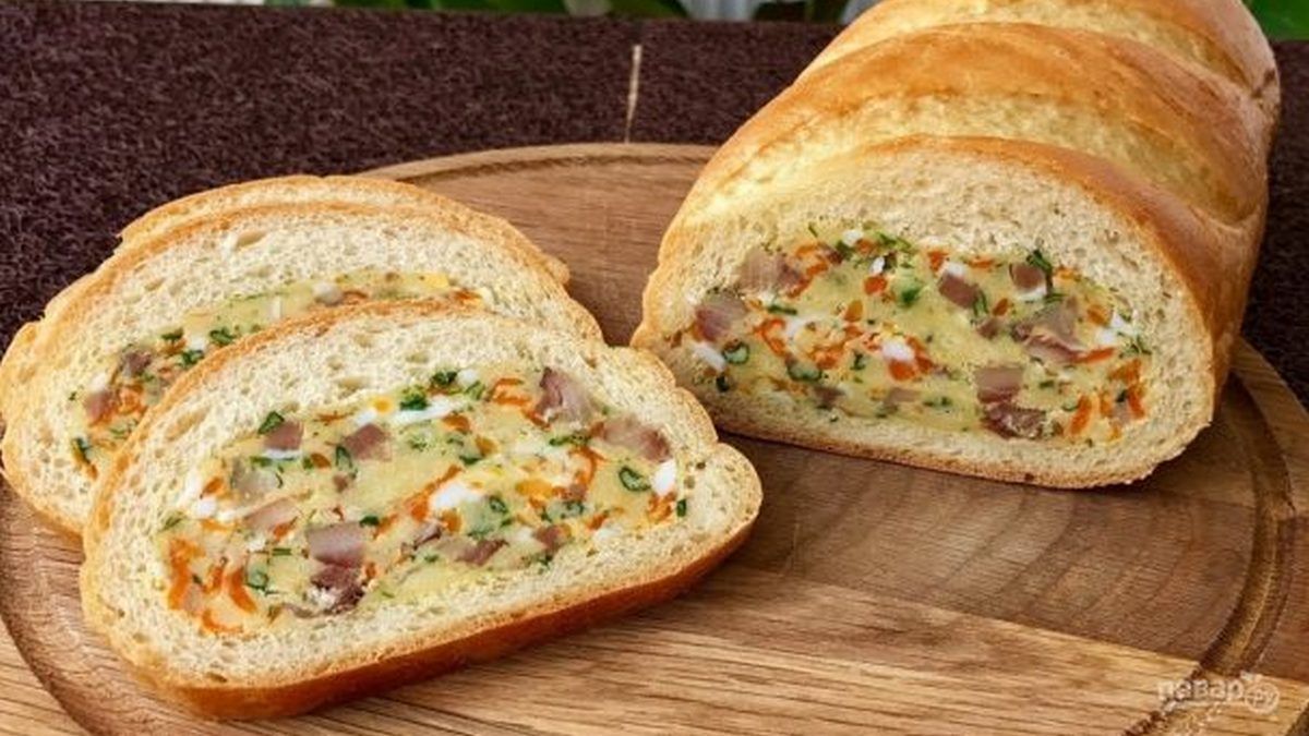 Полезные и вкусные рецепты: как приготовить фаршированный батон