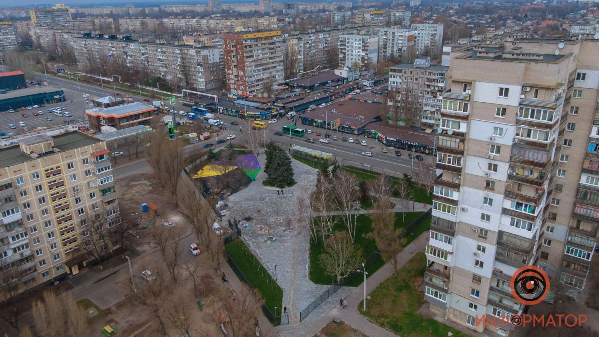 В Днепре заканчивают реконструкцию сквера на Калиновой: как он выглядит
