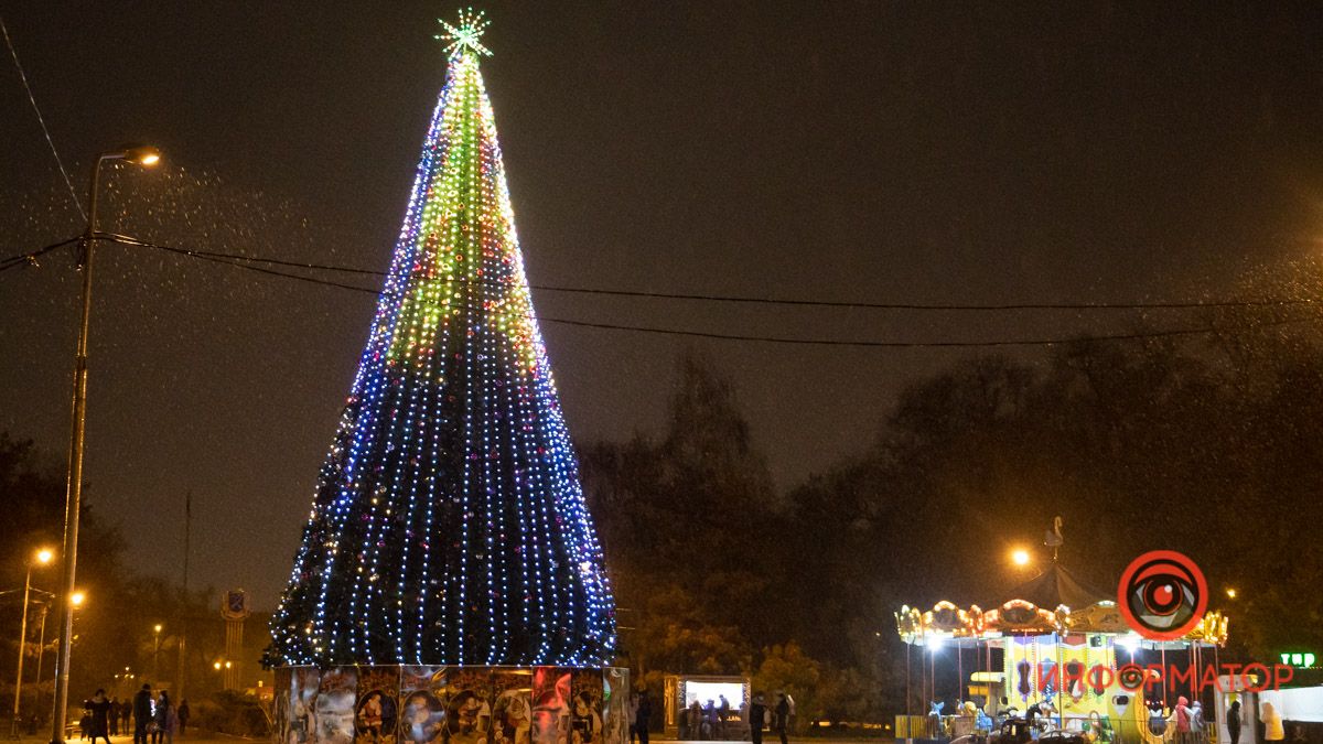 В Днепре в парке Глобы открыли елку