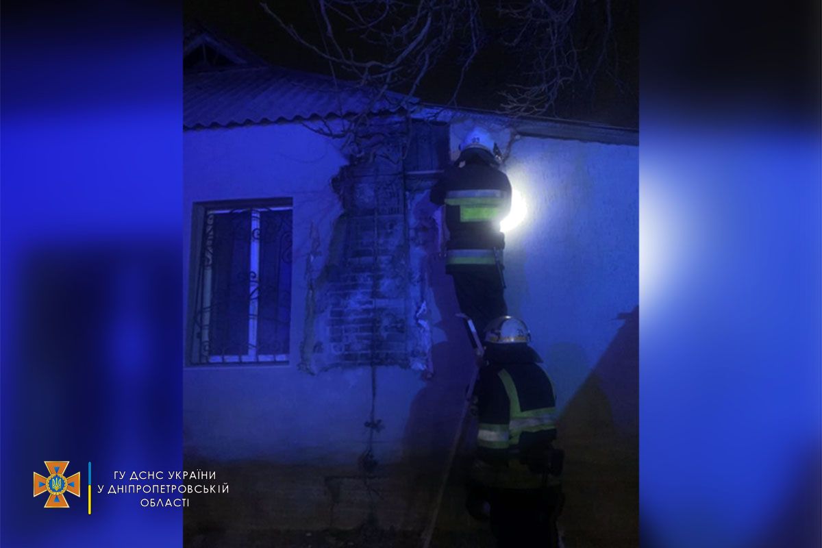 В Днепропетровской области горел частный дом