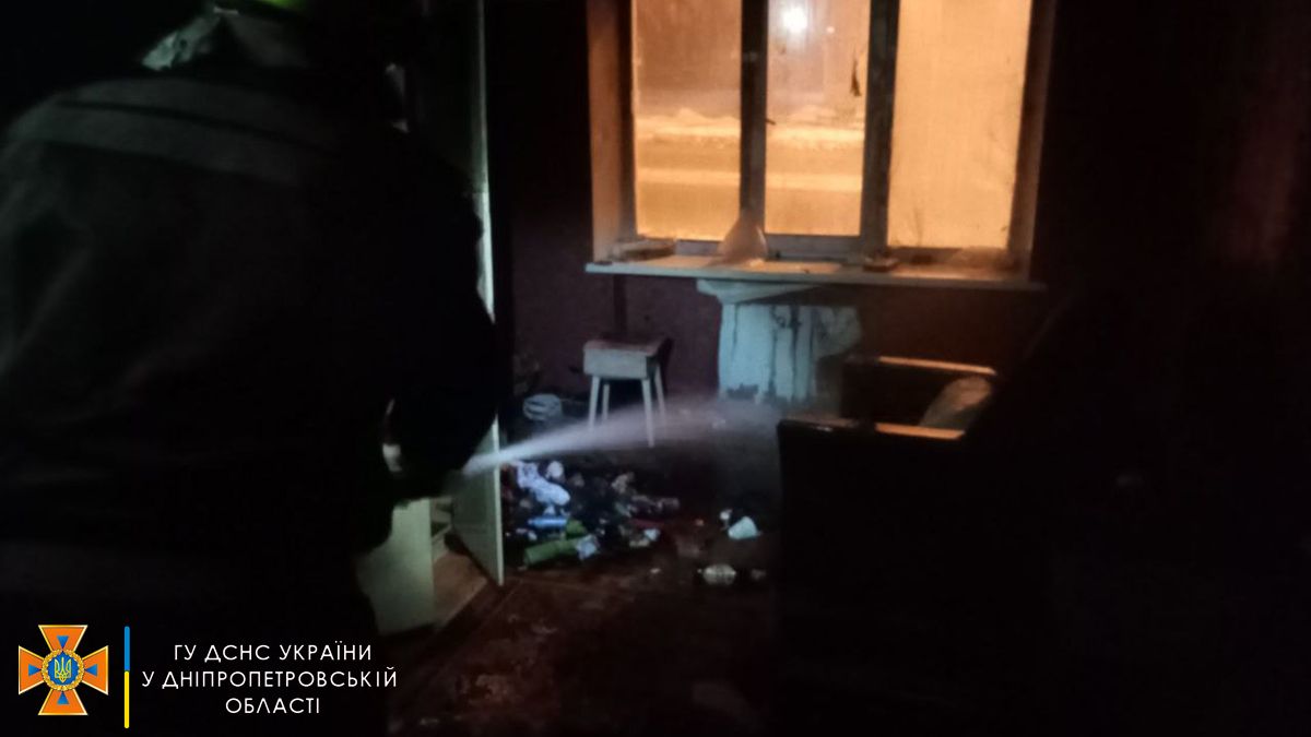 В Днепропетровской области горела квартира: пострадал мужчина
