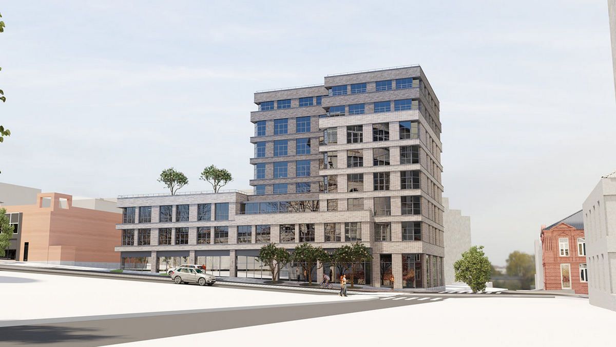 Как может выглядеть здание, которое хотят построить на месте сквера напротив Строительной академии