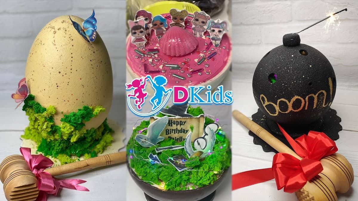Торт от Dkids, который нужно разбивать молотком, поразит и детей, и взрослых