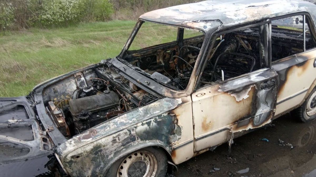 На трассе «Днепр – Решетиловка» на ходу загорелся ВАЗ