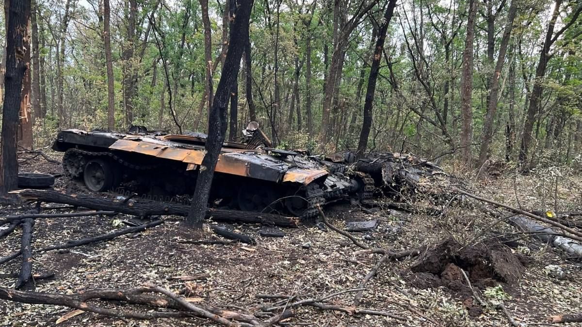 Бойцы 25-ой бригады из Днепропетровской области уничтожили два вражеских танка