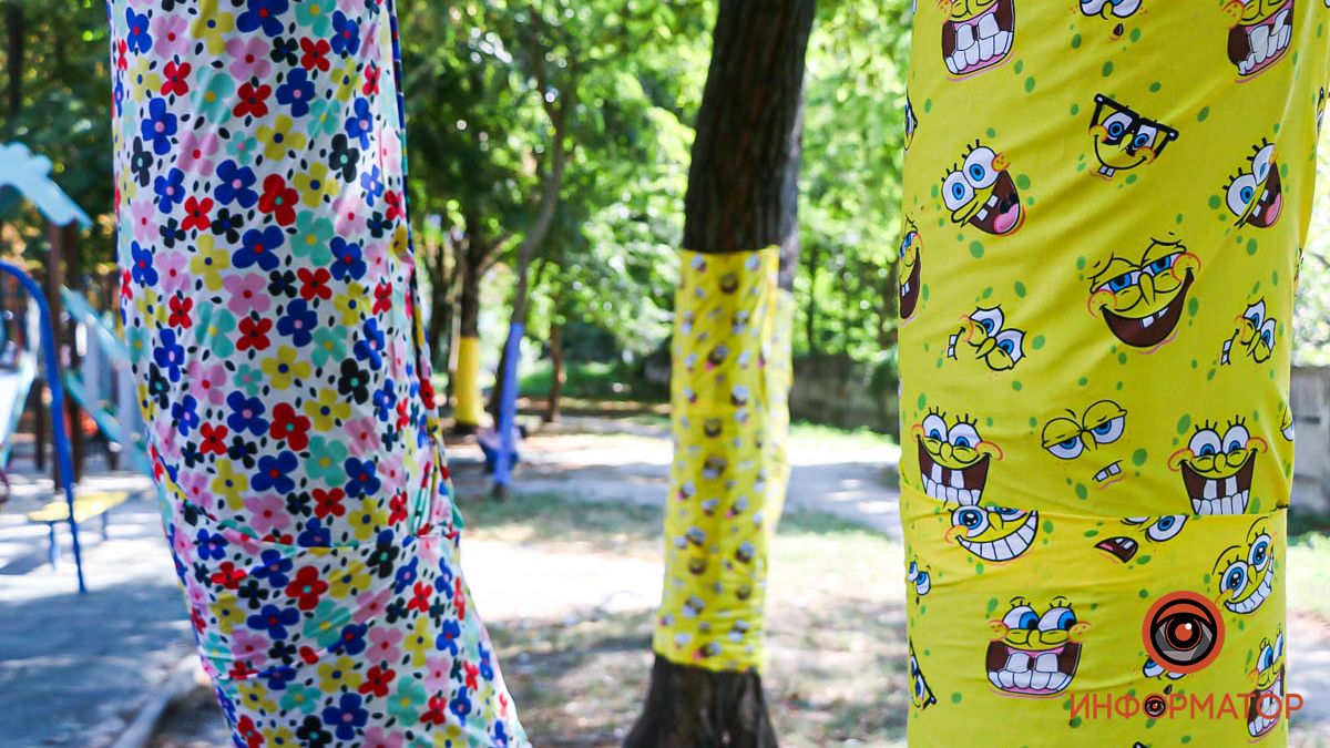 Ко Дню города в Днепре необычно украсили аллею имени Кротова