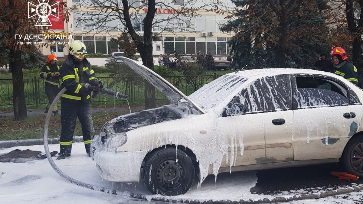 У Дніпропетровській області на ходу загорілась Daewoo