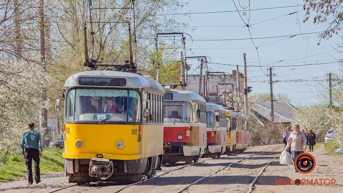 У Дніпрі 17 жовтня трамваї маршруту №15 закінчать роботу раніше