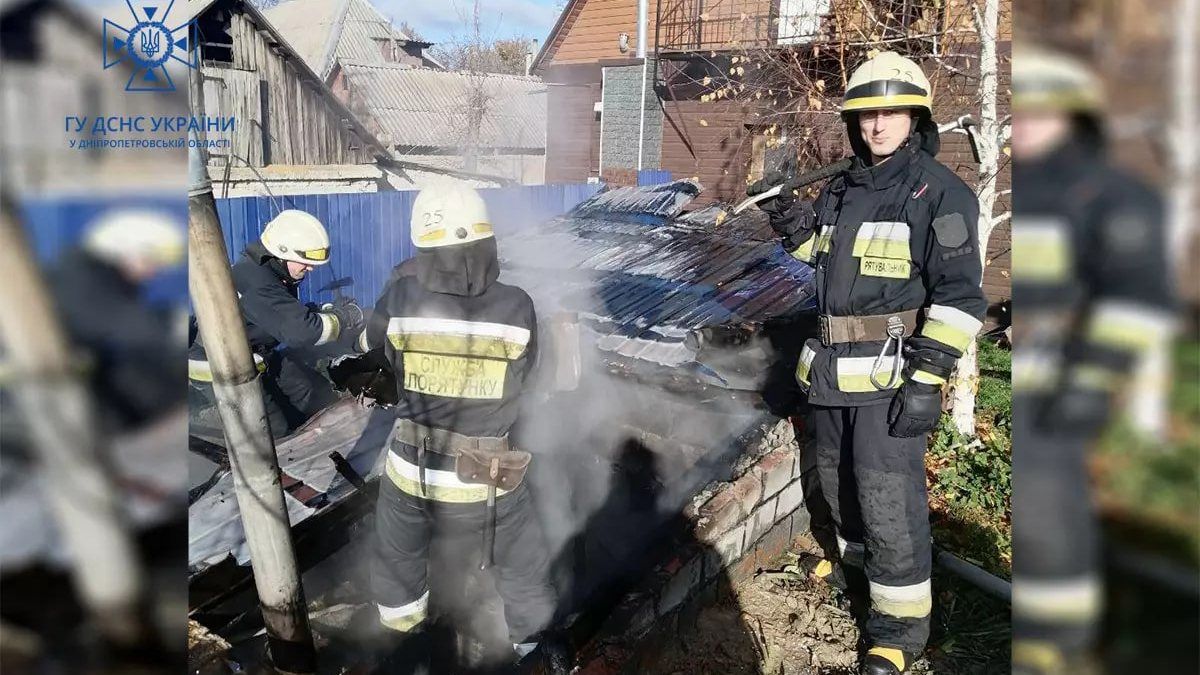 У Дніпрі на Солов'їній загорілася лазня