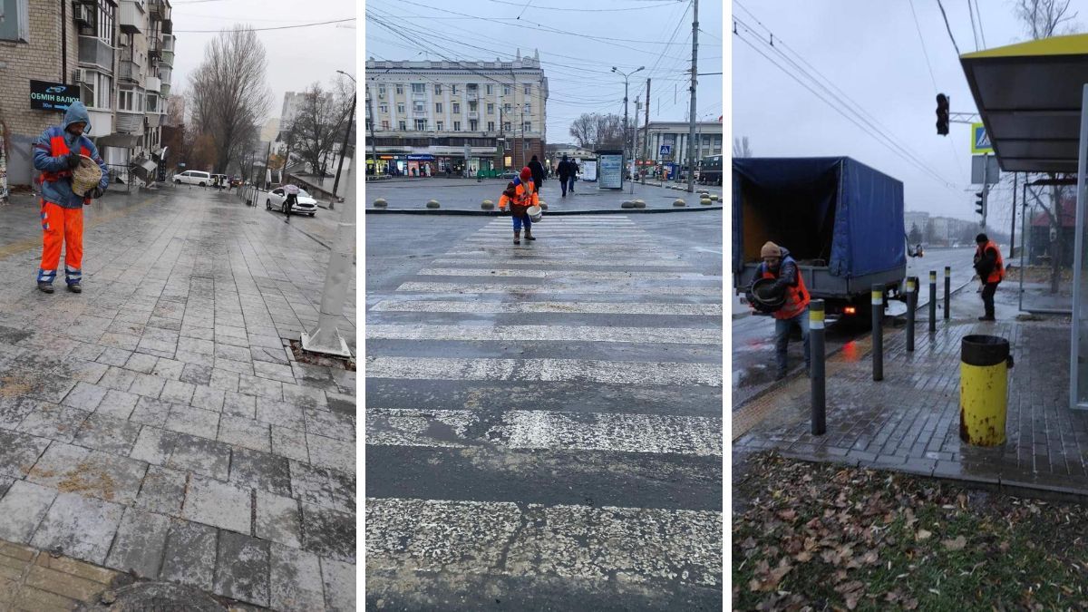 Дороги в Днепре дороги обрабатывают более 80 спецмашин: из-за непогоды приостановлена часть общественного транспорта