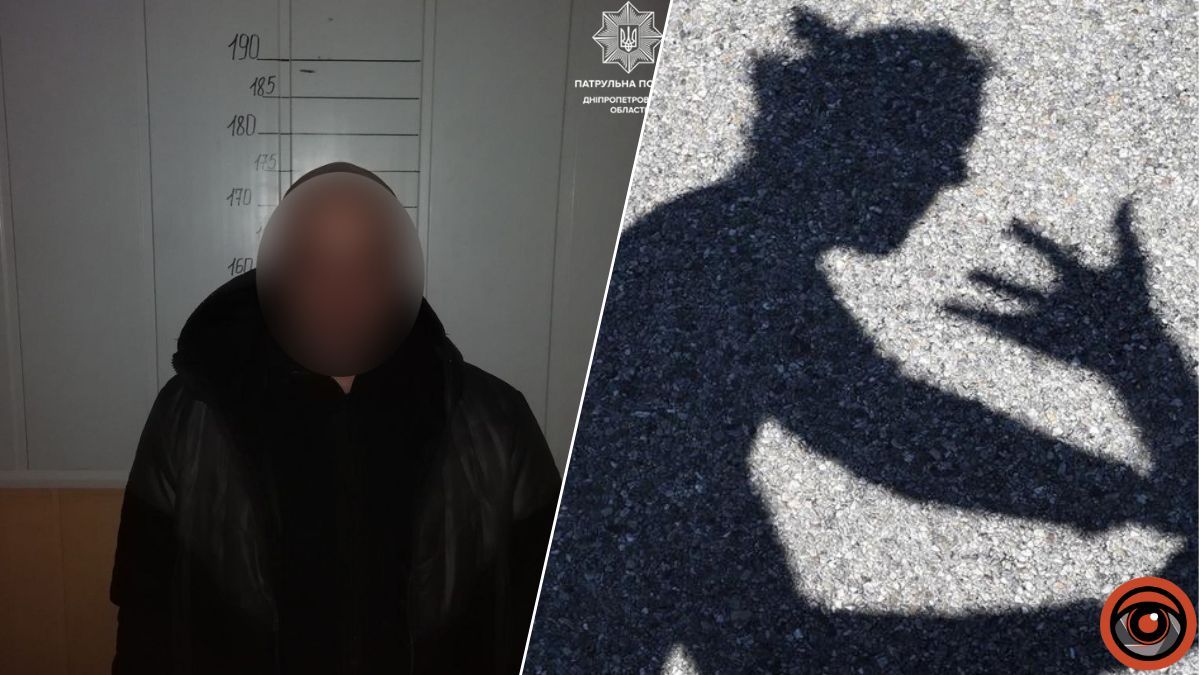 У Дніпропетровській області чоловік на очах у маленьких дітей погрожував співмешканці та розрубав двері сокирою