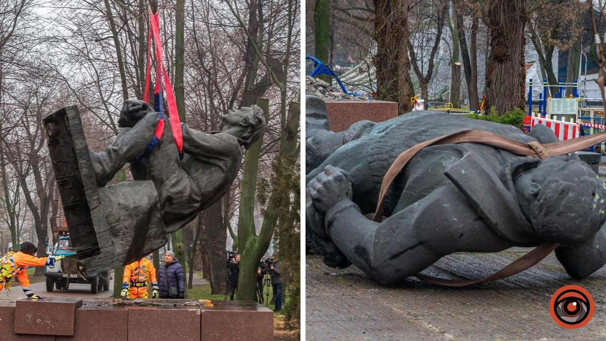 У Дніпрі демонтували пам'ятники Горькому та Чкалову