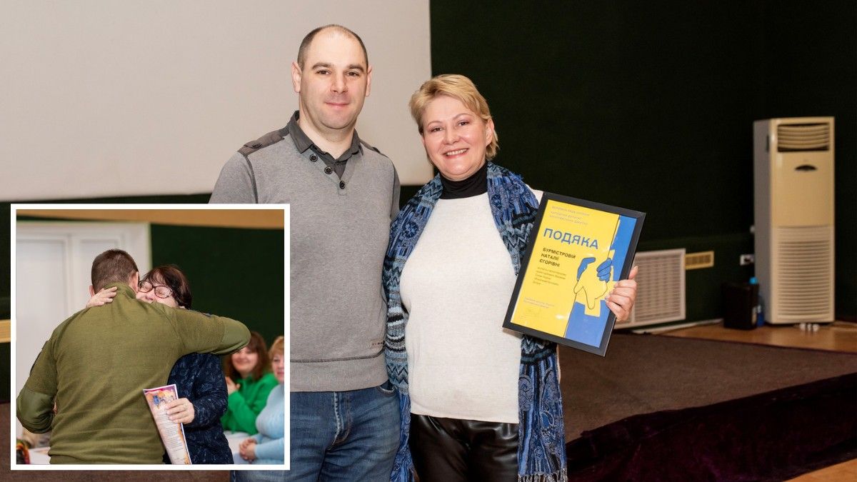 Народний депутат Дмитро Кисилевський вручив подяки дніпрянкам, які в’язали шкарпетки для Захисників