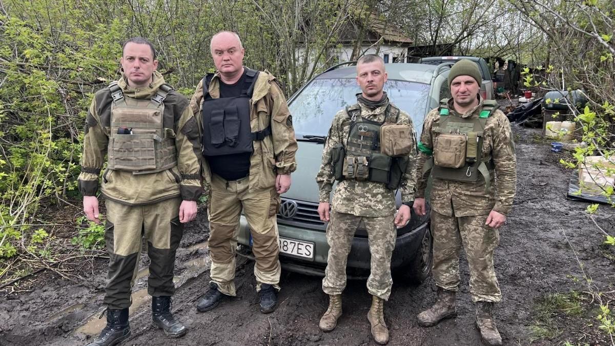 Каменский городской глава Андрей Белоусов побывал в районе Бахмута