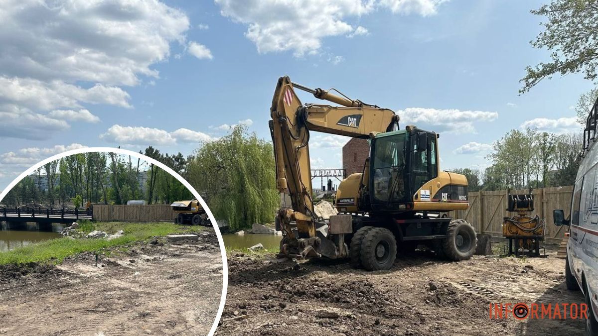 На ж/м Перемога ремонтують зливовий колектор, аби не було підтоплень. Місце ремонту огородили парканом