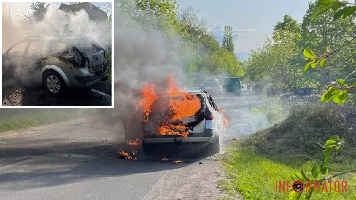 У Дніпрі на Генерала Волівача горів Renault