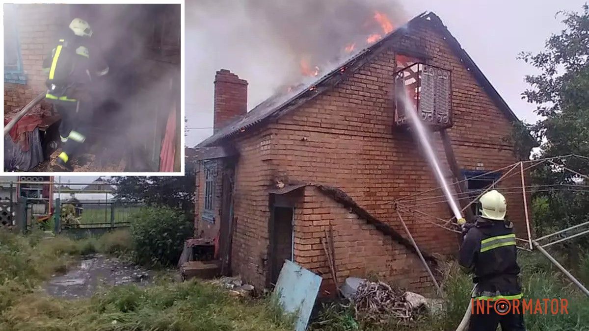 В Днепропетровской области горел дом: погибла женщина